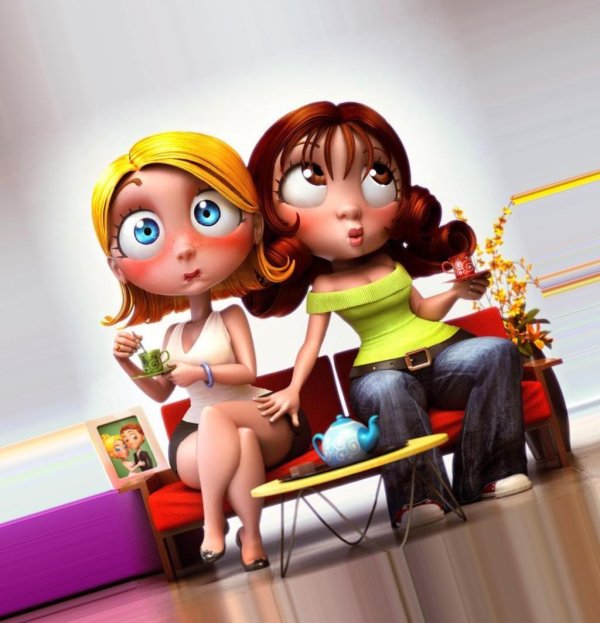 веселые подруги