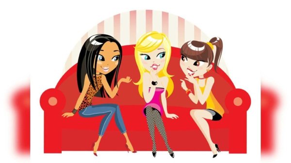 3 девочки мультяшные