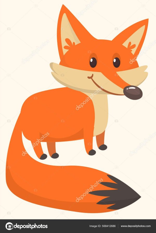 лис мультяшный