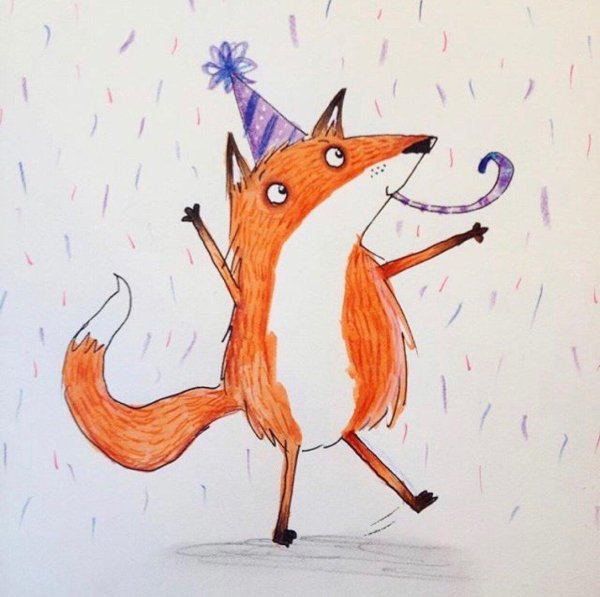 прикольные рисунки лисы
