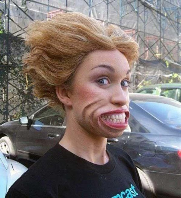 смешная внешность девушки