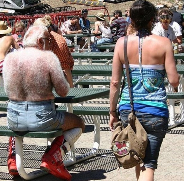 волосатая спина