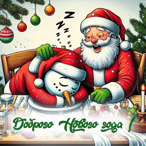 веселые новогодние открытки