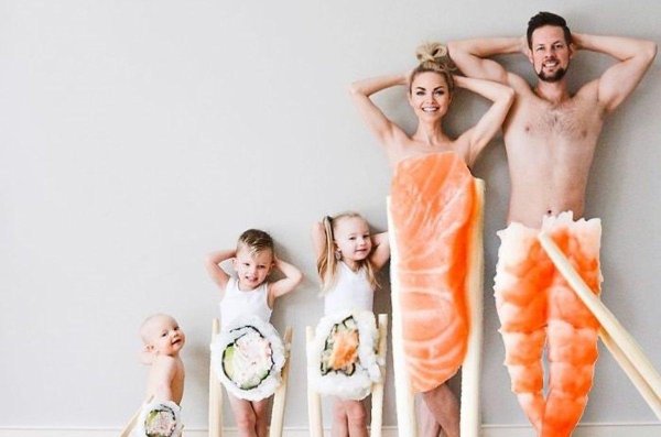 смешные семейные фотосессии