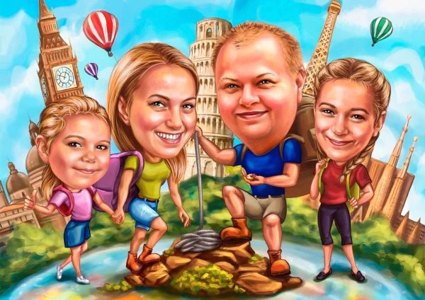 коллективный шарж