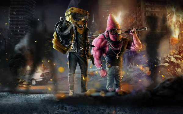 спанч боб гангстер