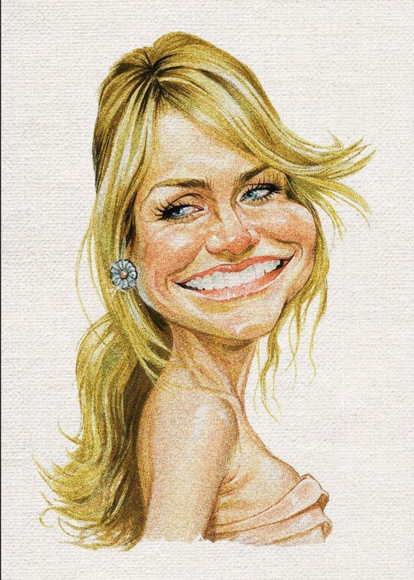 cameron diaz caricature