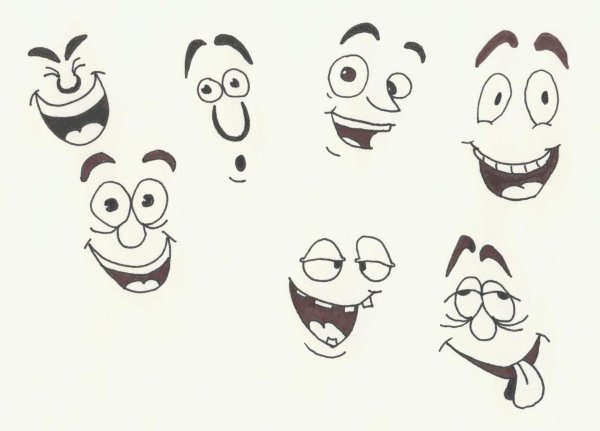 карикатурные рожицы