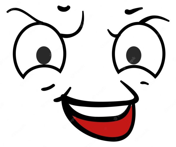 ухмылка мультяшная злая