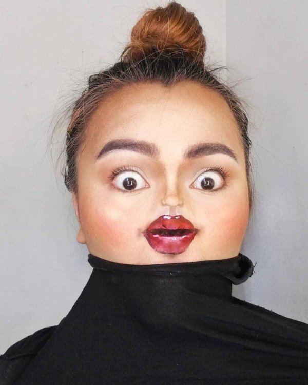 смешной мейкап