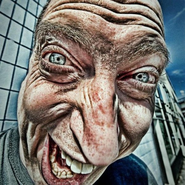 страшная лицо