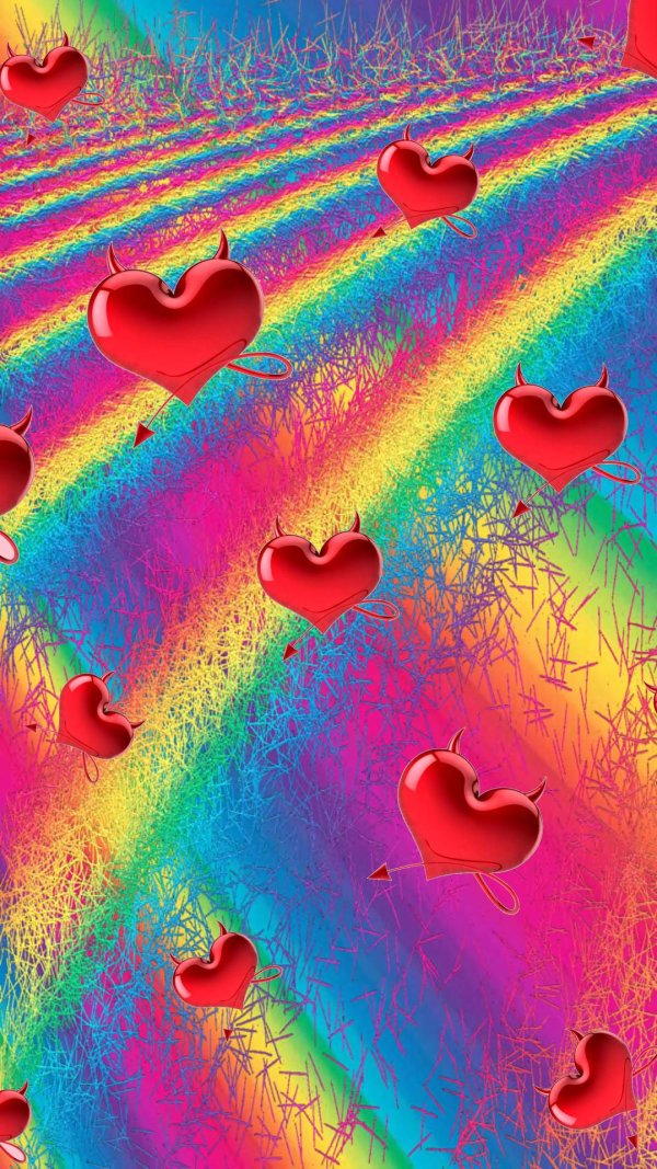 сердце радужное
