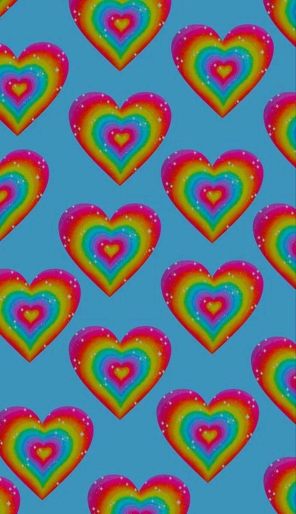 разноцветное сердечко