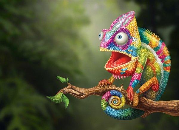 ящерица хамелеон