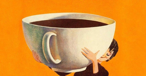 огромная кружка чая