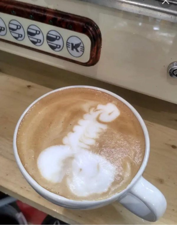 рисунки на кофейной пенке