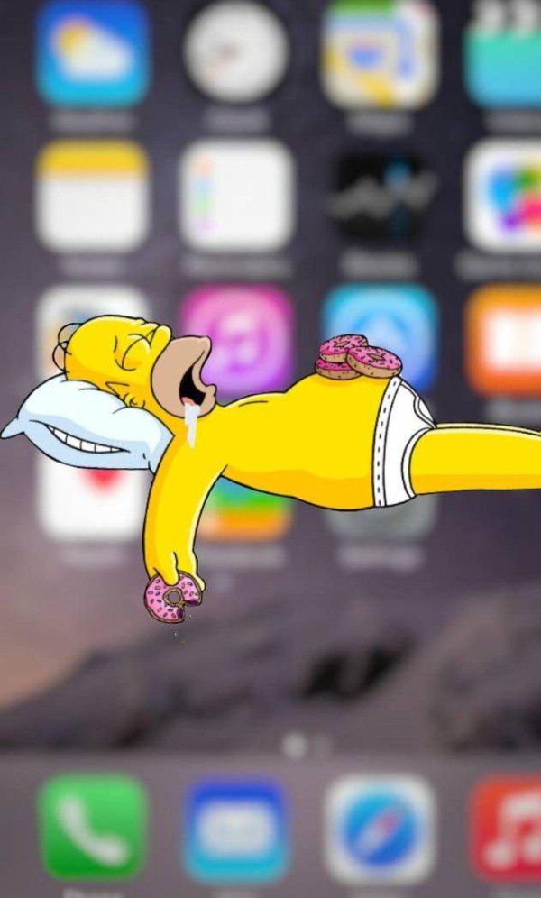 симпсоны пончик