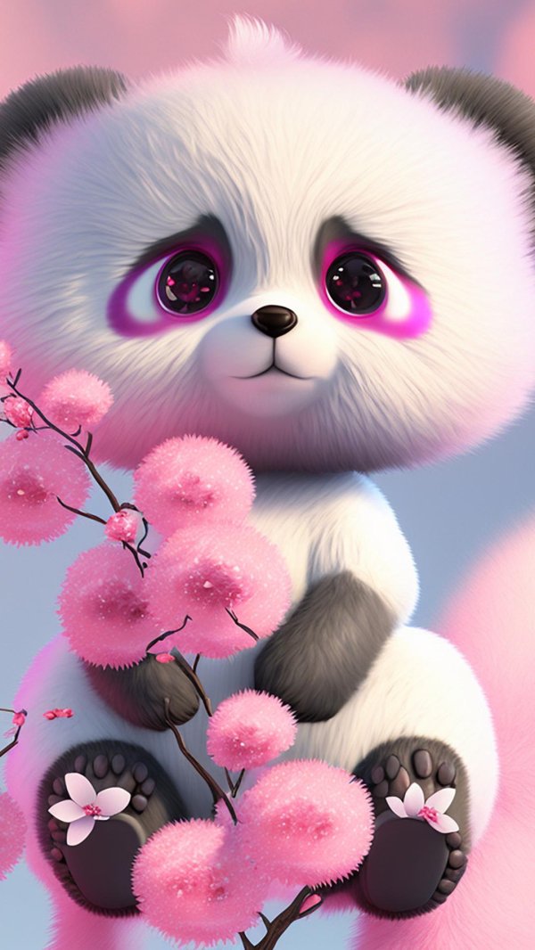 розовая панда