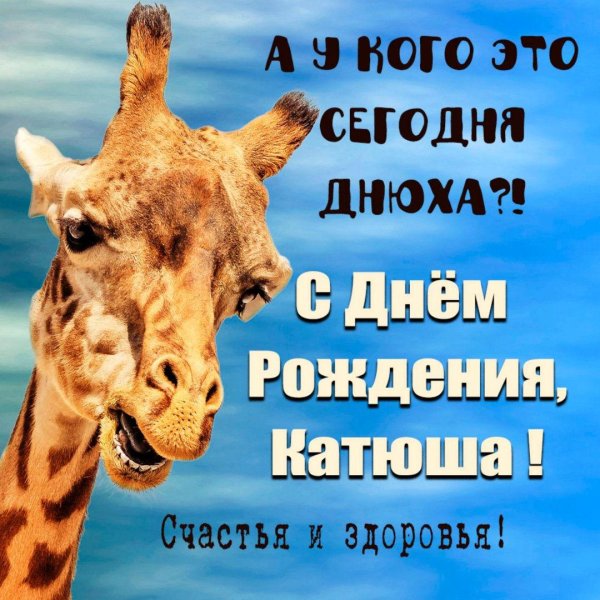 поздравление с днём рождения кате прикольные