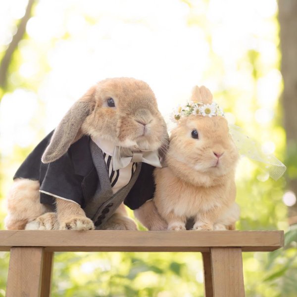 влюбленные кролики