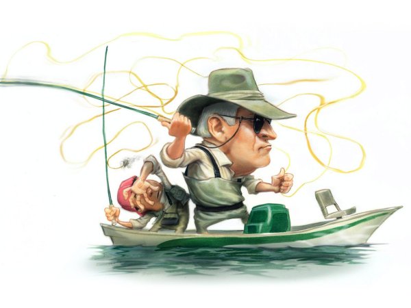 рыбаки рисунок