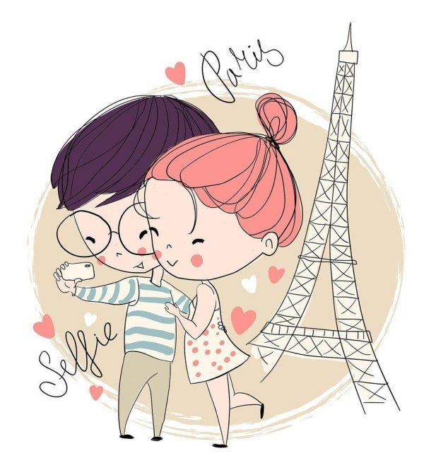 парочка рисунок