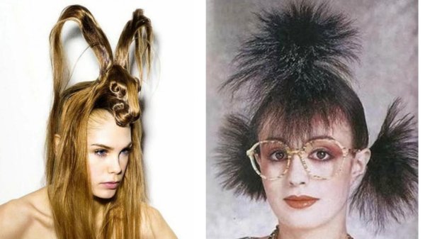 прически необычные