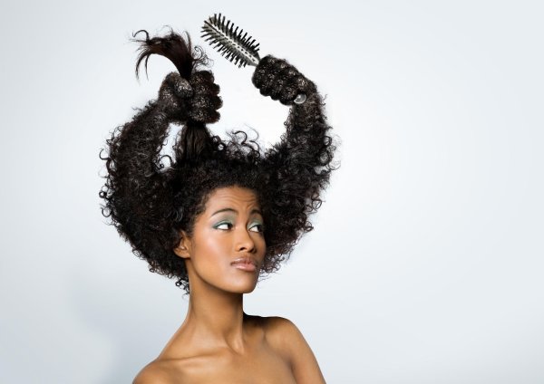 прически необычные