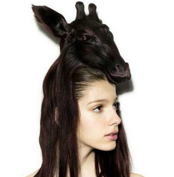 странные женские прически