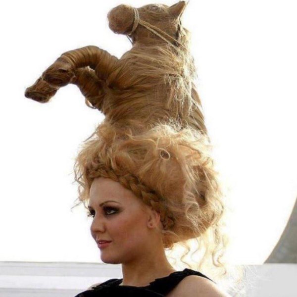 прически странные