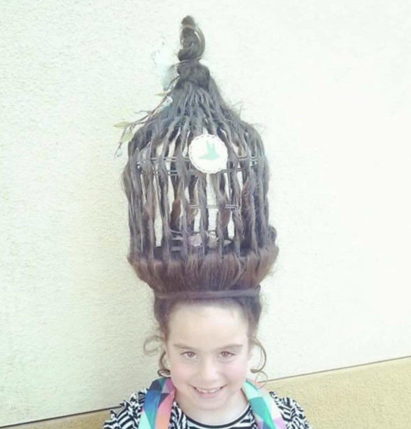 прикольные прически в школу