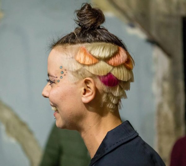 необычная стрижка