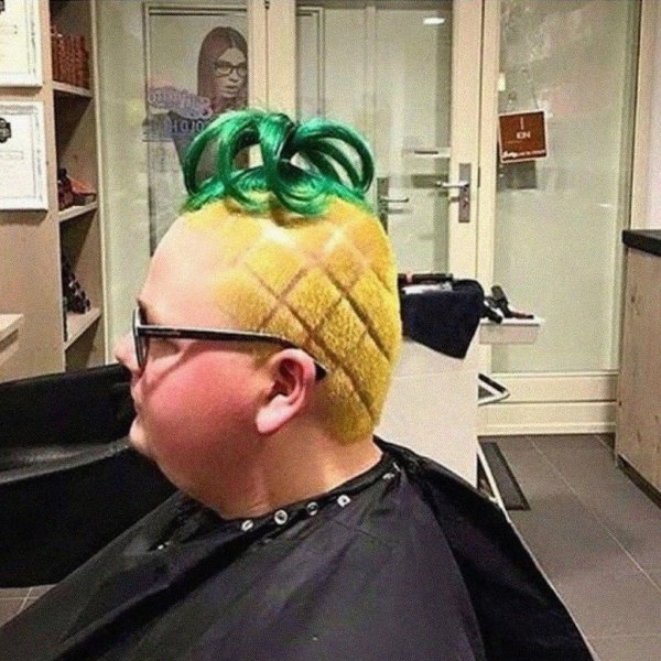прическа ананас