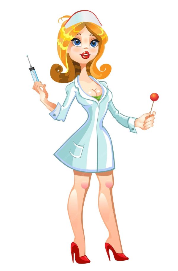 медсестра со шприцем