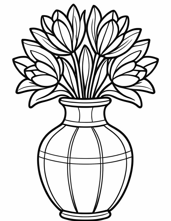 ваза для раскрашивания