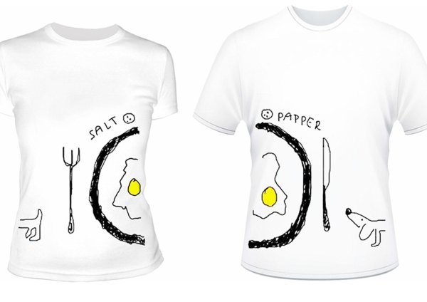 парные футболки смешные