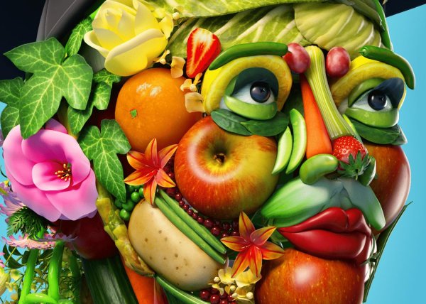 человек из овощей