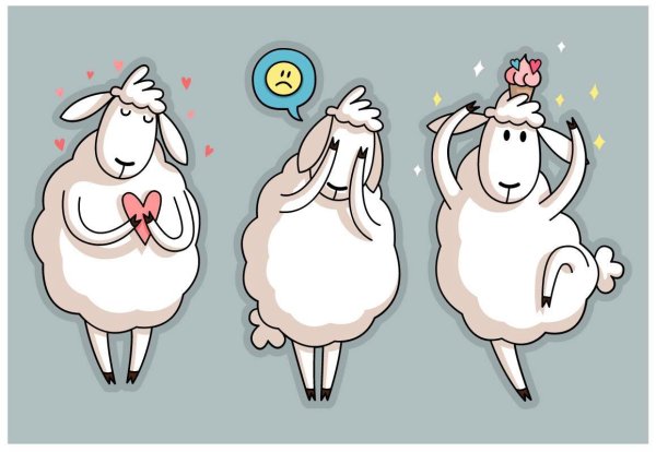 стилизованные овечки