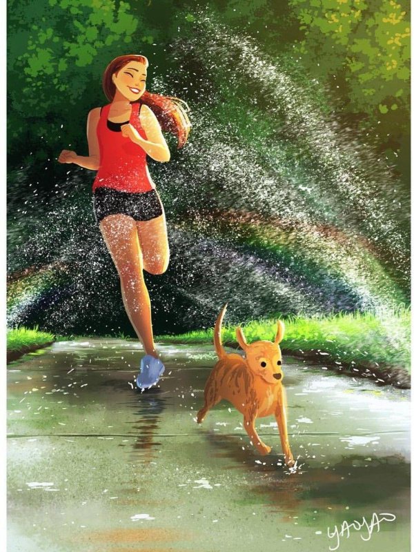 девушка иллюстрация