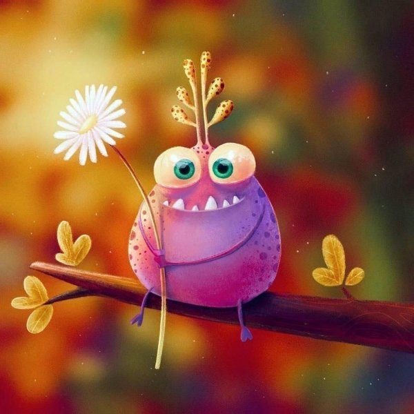 смешной монстрик