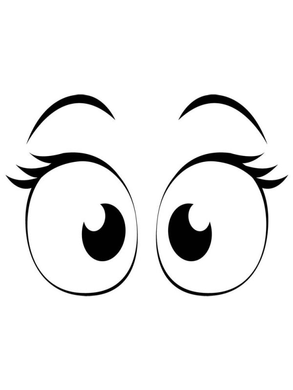 глазки шаблоны для вырезания