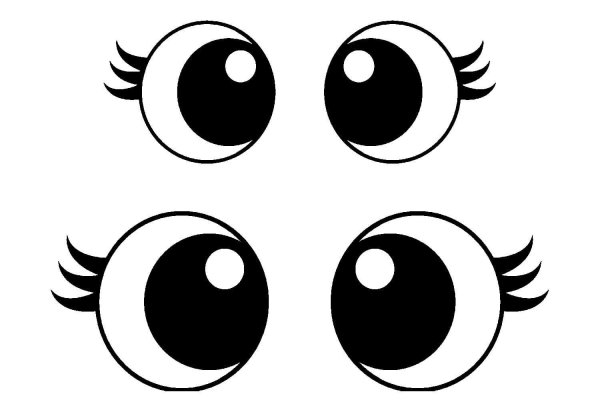 трафарет глаз