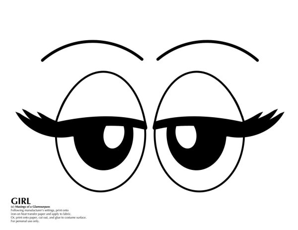 трафарет глаз