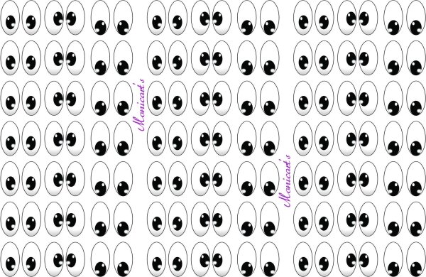 шаблон глазки