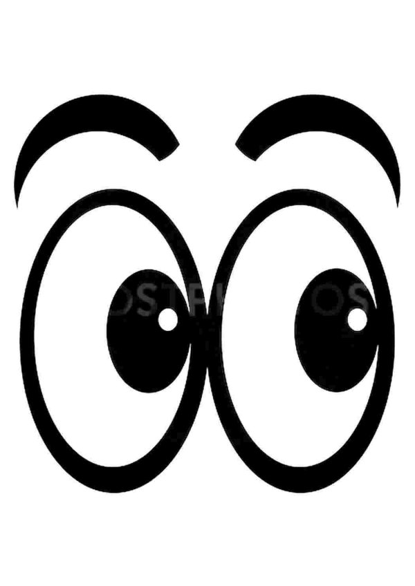 шаблон глазки