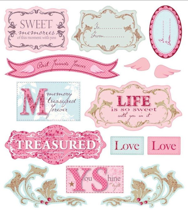 элементы для скрапбукинга