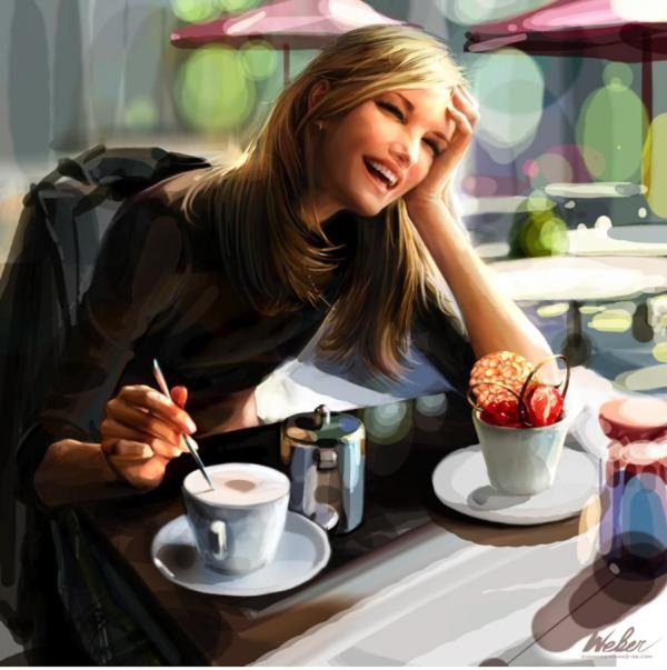 кофе девушка
