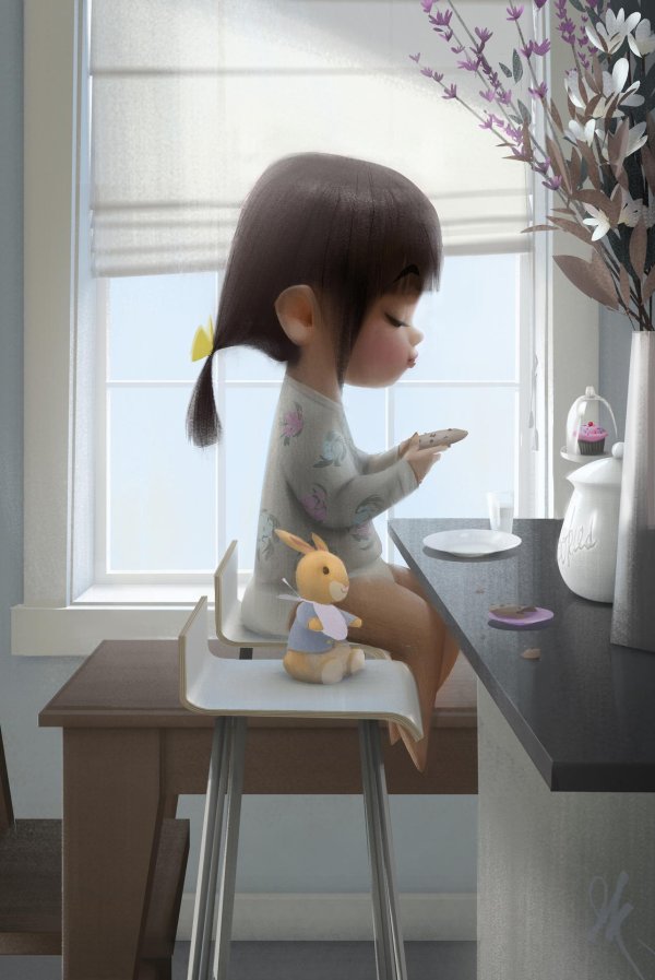 иллюстрация девочка