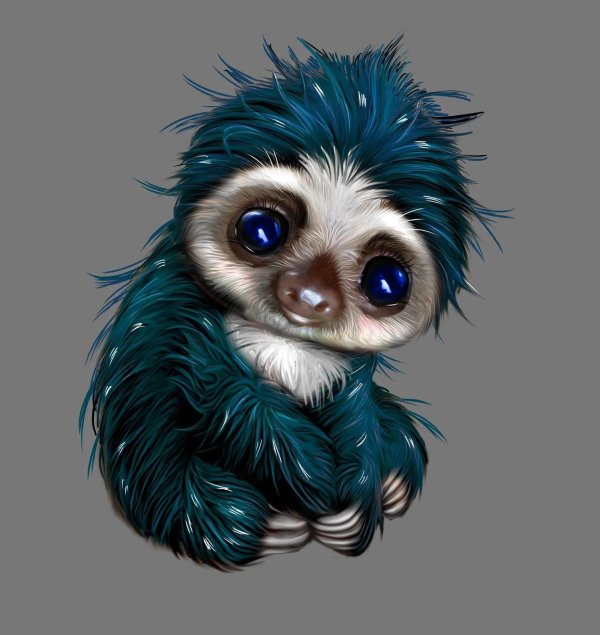 лемур лори арт