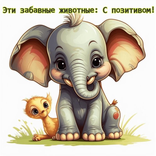 мультяшный слоник